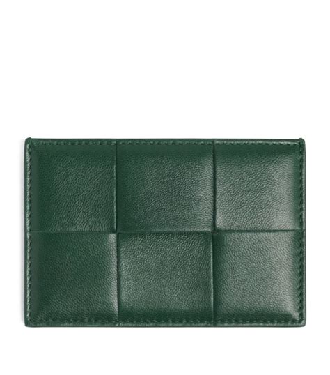 Mens Bottega Veneta green Leather Card Holder | Harrods # {CountryCode}