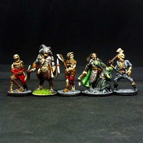 28mm Skeleton Miniatures 32mm Unpainted Cheap Wargames Dnd Fantasy