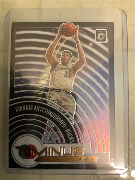 Giannis Antetokounmpo 15 Prices 2020 Panini Donruss Optic T Minus 3