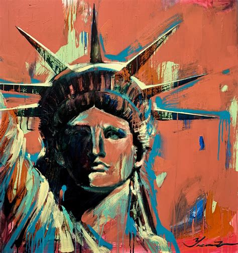 Big bright painting - "Statue of Liberty" - USA - Pop Art - Urban Art ...