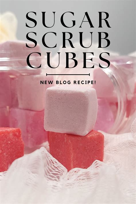 Check Out This Beautiful Sugar Scrub Cube Recipe On Our Blog Sugar Scrub Cubes Sugar Scrub Diy