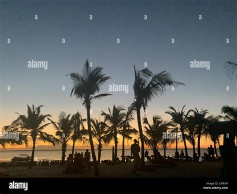 Beach Sunset in Zanzibar Stock Photo - Alamy