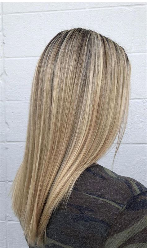 Buttery Blonde Blonde Highlights On Brunette Balayage Blond Brown