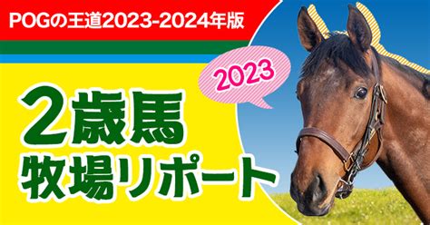 2歳馬牧場リポート2023春｜競馬情報ならjra Van