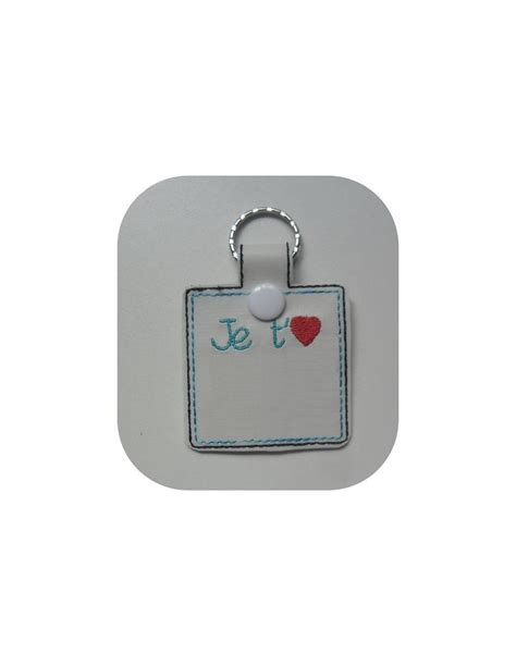 Motif De Broderie Porte Cl S Personnalisable Ith