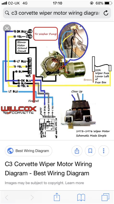 71 Corvette Wiper Motor Wiring Diagram Lacemed