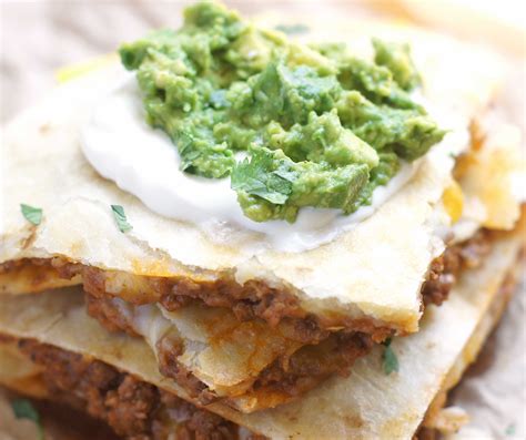 Cheesy Ground Beef Quesadillas – 5 Boys Baker