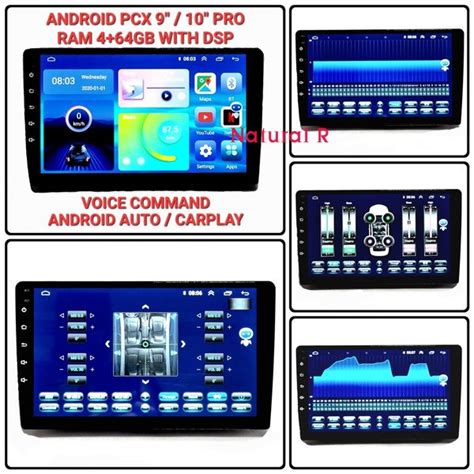 Jual HEADUNIT ANDROID PCX 9 10 INCH RAM 4 64GB ANDROID AUTO CARPLAY