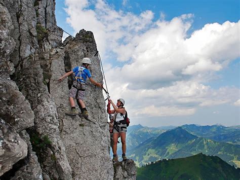 Klettersteige Immer Beliebter Klettersteig Klettern Salewa Klettersteig