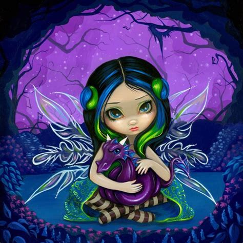 Halloween Dragonling Art Print By Jasmine Becket Griffith Etsy