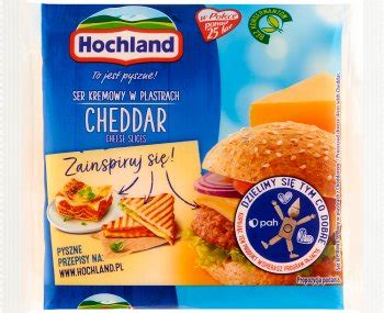 Hochland Ser Topiony Cheddar W Plastrach