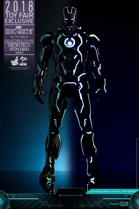 Hot Toys Th Scale Neon Tech Iron Man Mark IV Iron Man Rio X Teir