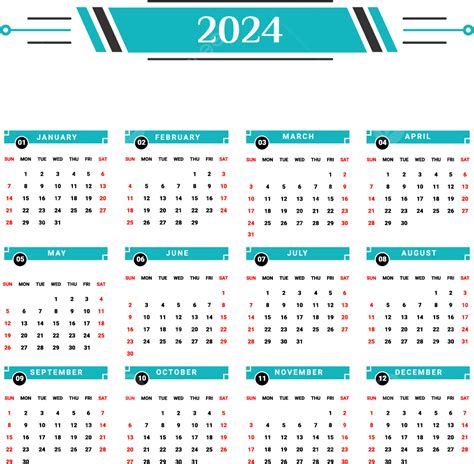 Calendrier Vert Et Noir Avec Un Design G Om Trique Unique Vecteur