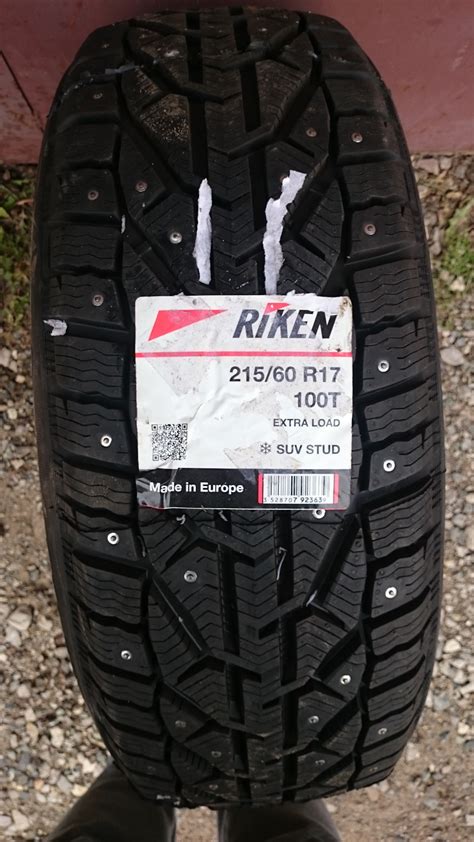 Зимние шины Riken SUV Stud 215 60 R17 100T Nissan Qashqai 2G 2 л