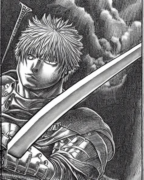 Sword Drawn By Kentaro Miura Stable Diffusion Openart