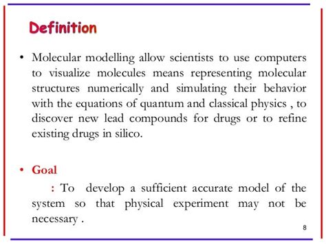 Molecular modelling