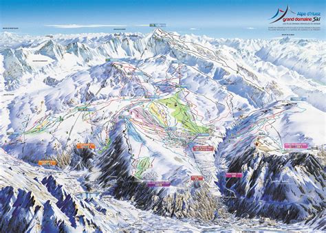 Plan Des Pistes Alpe D Huez