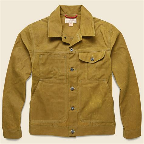 Waxed Short Cruiser Jacket Tan