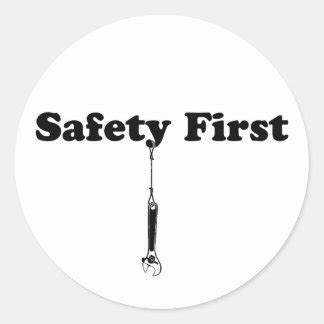 Safety First Stickers | Zazzle