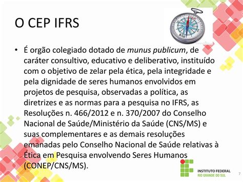 Comitê de Ética em Pesquisa envolvendo Seres Humanos CEP IFRS ppt