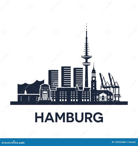 Hamburg Map. Detailed Map Of Hamburg City Poster With Streets, Water