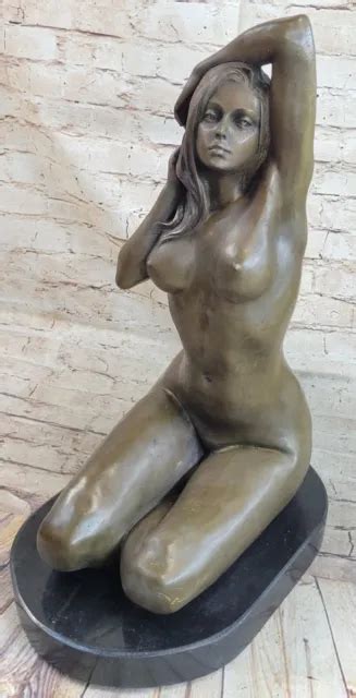 Large Erotic Nude Woman Bronze Sculpture Naked Figurine Figure Erotic