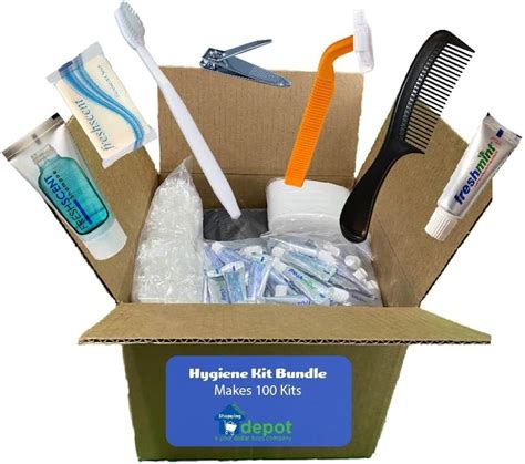 Hygiene Kit Bundle 5 Piece Supplies To Make 100 Kits