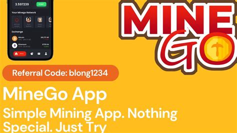 MineGo App Simple Mining App Good Not Sure Nothing Too Special But