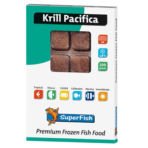 SUPERFISH KRILL PACIFICA 100g Frozen Fish Food HugglePets