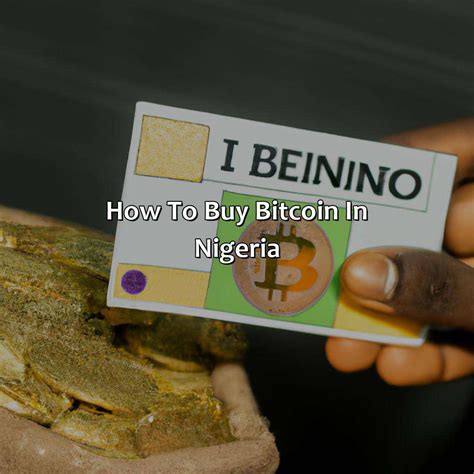 How To Buy Bitcoin In Nigeria