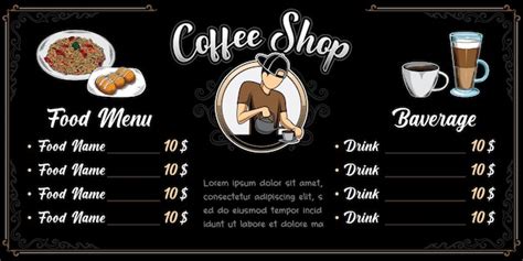 Premium Vector | Coffee shop banner template