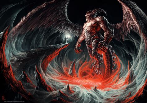 Epic Fantasy K Ultra Hd Wallpaper Of A Giant Wizard Demon By Eduardo