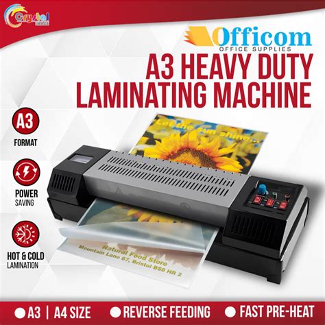 Officom Professional Laminator Machine A Size Hp Hot Cold