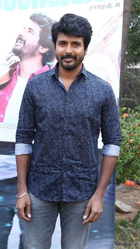 Sivakarthikeyan In Navy Blue Shirt Sivakarthikeyan Navy Blue Shirt