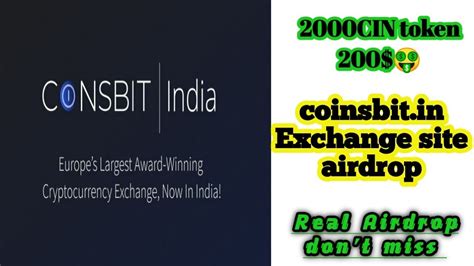 coinsbit CIN token Airdrop একউনট কর ২০০ এর CIN কলকট কর নন