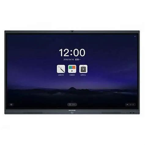 X Black Inches Maxhub Interactive Flat Panel Power