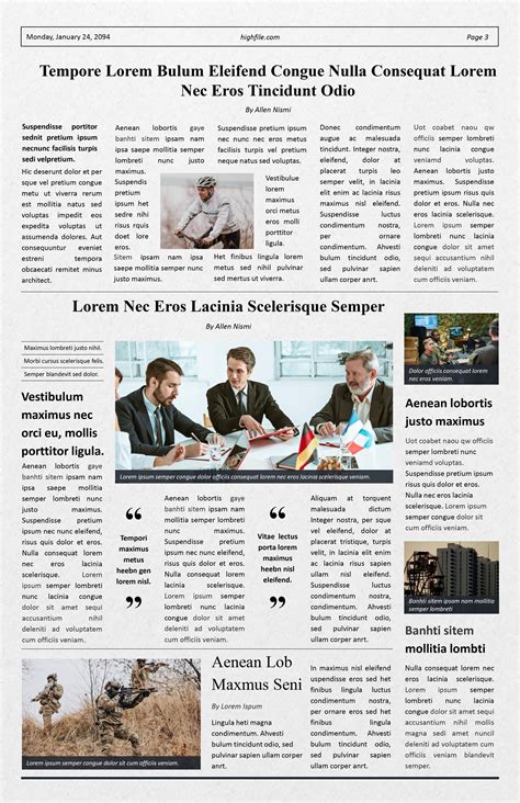 Gray Paper Tabloid Newspaper Template - Powerpoint | Google Slides