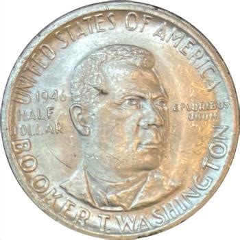 1946 U S Silver Booker T Washington Classic Commemorative Half Dollar