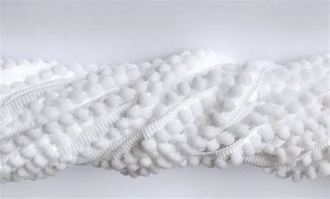 18 Yds White Pompom Pom Poms Trims Edging Tassel Trim Craft Etsy