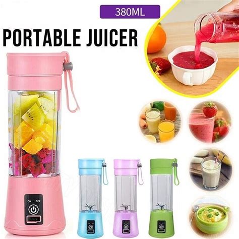 Mini USB Rechargeable Portable Juicer Blenders Electric Fruit Handheld