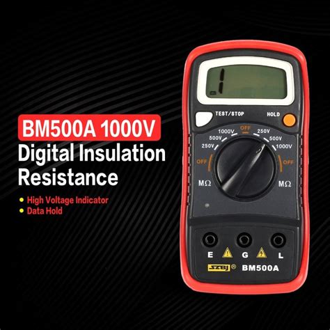 Bm A Digital Megger V Auto Range Insulation Resistance Ohm Meter