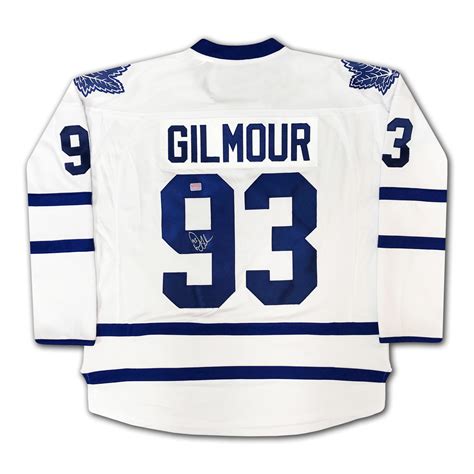 Doug Gilmour Autographed White Toronto Maple Leafs Jersey - Jerseys