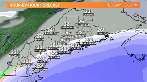 Tuesday Snow Timeline | newscentermaine.com