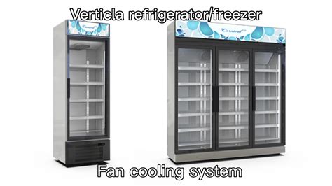 Upright Drinks Fridge Commercial Beverage Chiller Glass 1 Door Energy Drinks Refrigerator Glass ...