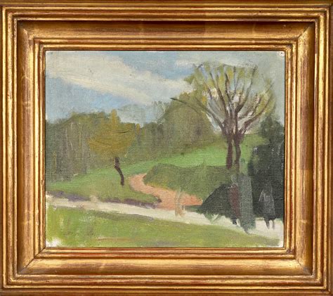 Swedish Vintage Art Original Landscape Oil Painting – Vintage Art Room