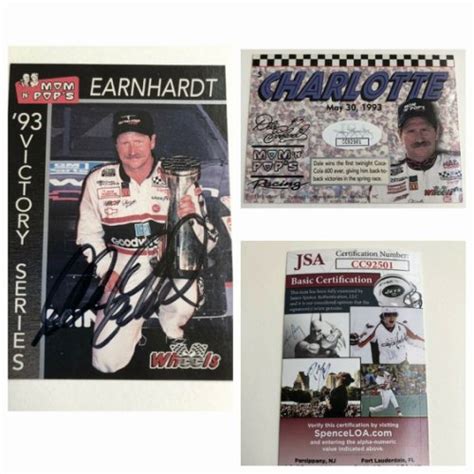 Dale Earnhardt Sr Autographed Memorabilia Signed Photo Jersey