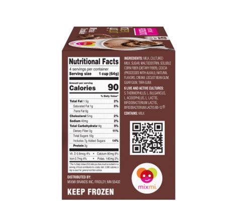 Mixmi Ultimate Chocolate Frozen Yogurt Cups 4 Ct Kroger