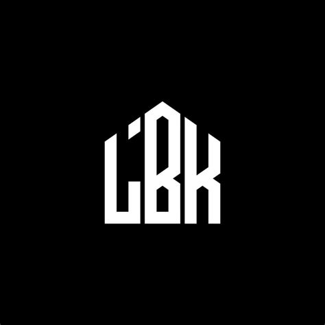 Diseño de letras lbk Diseño de logotipo de letras lbk sobre fondo