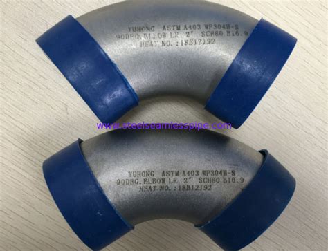 Precision Butt Weld Fittings 45Deg 90Deg 180Deg Elbow LR SR TP304