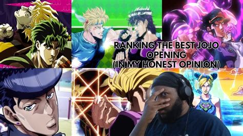 JOJO FAN RANKS HIS FAVORITE OPENINGS GT Reacts To All Jojo Bizarre